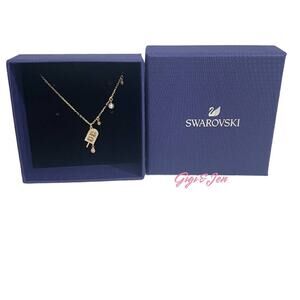 Swarovski No Regrets Ice Cream Multi-Colored Gold Plating Pendant Necklace New
